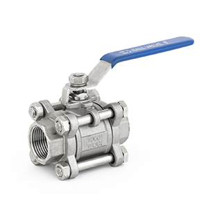 Screw thread ball valve
